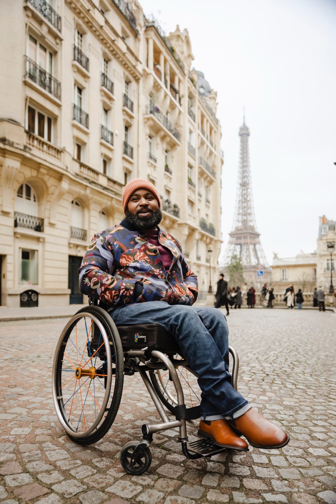 Wesley Hamilton near the Eiffel Tower in Paris