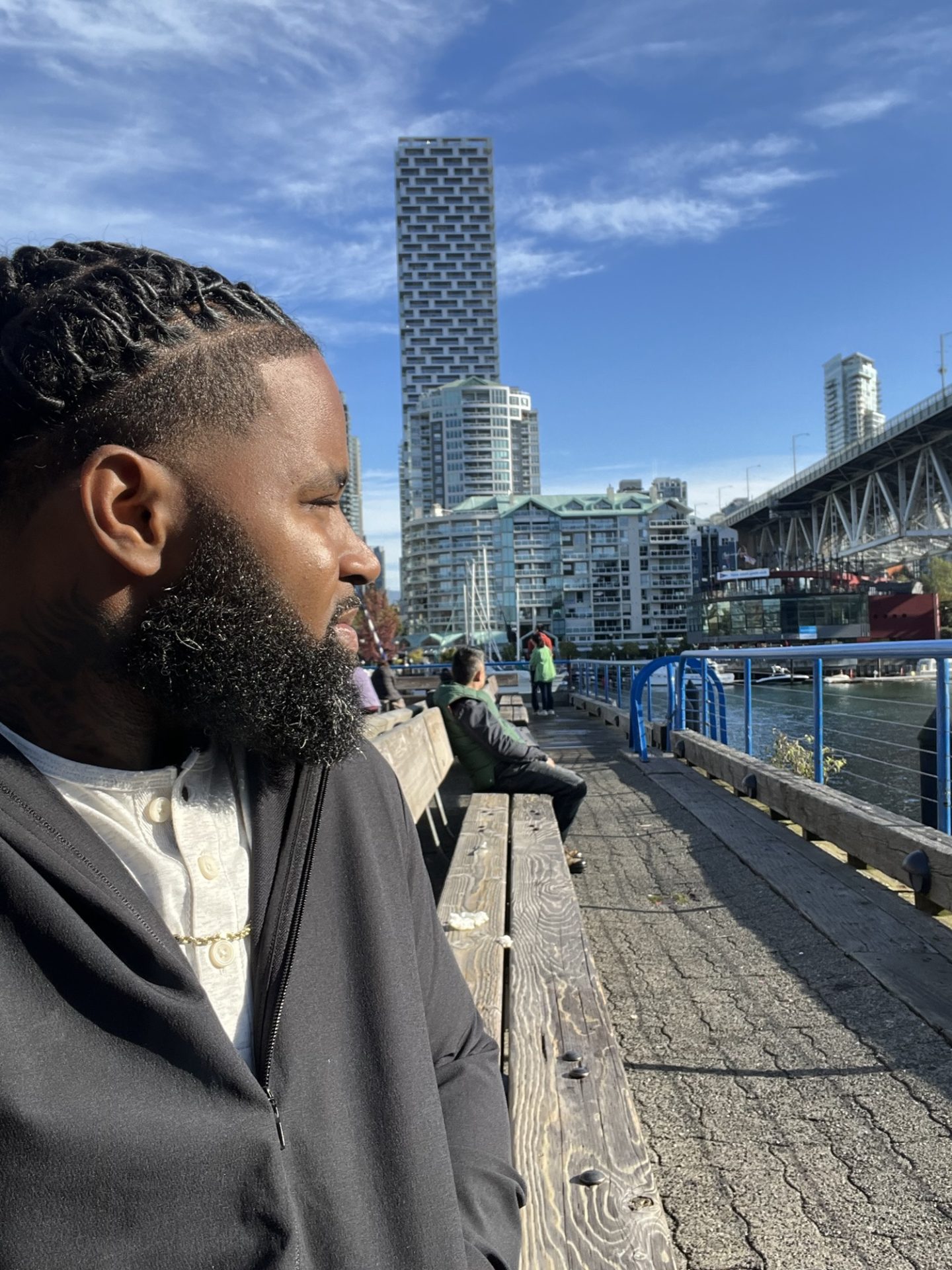 Wesley Hamilton on the waterfront in Vancouver