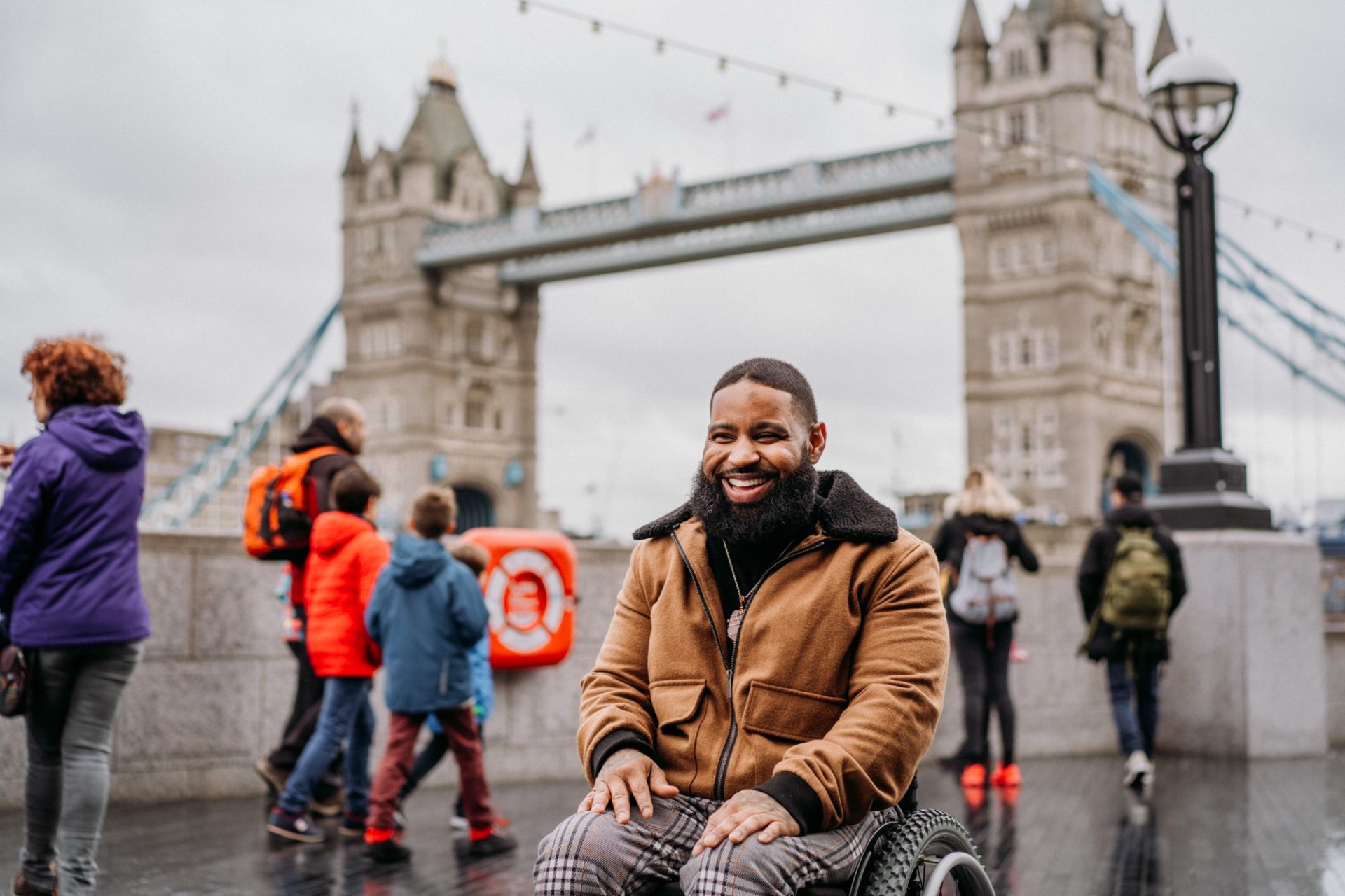 Wesley Hamilton at Tower Bridge in London